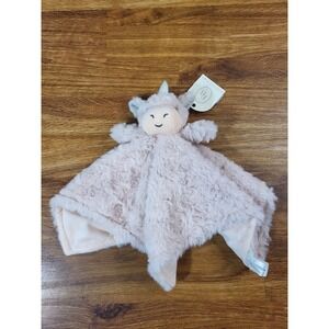 NWT Elegant Baby Unicorn Blush Pink Rosette Swirl Security Blanket Lovey